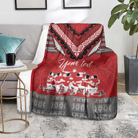 Personalised Tonga Rugby Pacific Blanket Ikale Tahi Sipi Tau