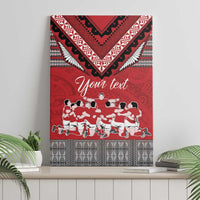 Personalised Tonga Rugby Pacific Canvas Wall Art Ikale Tahi Sipi Tau