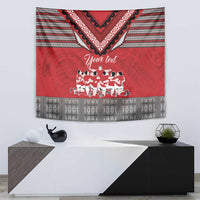 Personalised Tonga Rugby Pacific Tapestry Ikale Tahi Sipi Tau
