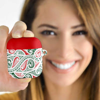 New Zealand Kowhaiwhai Christmas AirPods Case Traditional Maori Koru Pattern - Polynesian Pride