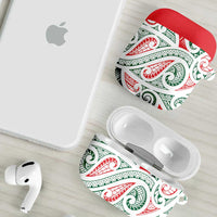 New Zealand Kowhaiwhai Christmas AirPods Case Traditional Maori Koru Pattern - Polynesian Pride