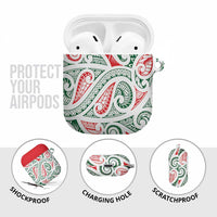 New Zealand Kowhaiwhai Christmas AirPods Case Traditional Maori Koru Pattern - Polynesian Pride