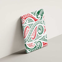 New Zealand Kowhaiwhai Christmas Canvas Wall Art Traditional Maori Koru Pattern - Polynesian Pride