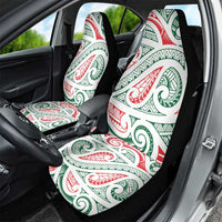 New Zealand Kowhaiwhai Christmas Car Seat Cover Traditional Maori Koru Pattern - Polynesian Pride