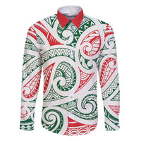 New Zealand Kowhaiwhai Christmas Family Matching Mermaid Dress and Hawaiian Shirt Traditional Maori Koru Pattern - Polynesian Pride