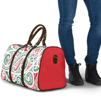 New Zealand Kowhaiwhai Christmas Travel Bag Traditional Maori Koru Pattern - Polynesian Pride