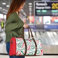 New Zealand Kowhaiwhai Christmas Travel Bag Traditional Maori Koru Pattern - Polynesian Pride