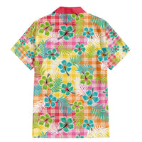 Hawaiian Palaka Family Matching Mermaid Dress and Hawaiian Shirt Hibiscus Palm Leaf Pattern - Polynesian Pride
