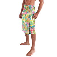 Hawaiian Palaka Lavalava Hibiscus Palm Leaf Pattern - Polynesian Pride