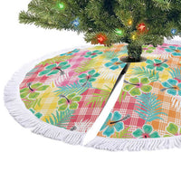 Hawaiian Palaka Tree Skirt Hibiscus Palm Leaf Pattern LT9 - Polynesian Pride