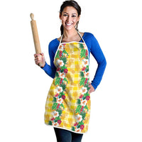 Hawaiian Palaka Apron Hibiscus Pineapple Lei - Polynesian Pride