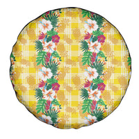 Hawaiian Palaka Spare Tire Cover Hibiscus Pineapple Lei - Polynesian Pride
