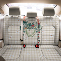 Brown Hawaiian Palaka Back Car Seat Cover Kukui Nut Money Lei - Polynesian Pride