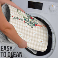 Brown Hawaiian Palaka Bathroom Set Kukui Nut Money Lei - Polynesian Pride