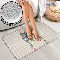 Brown Hawaiian Palaka Bathroom Set Kukui Nut Money Lei - Polynesian Pride