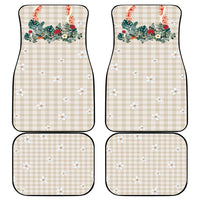 Brown Hawaiian Palaka Car Mats Kukui Nut Money Lei - Polynesian Pride