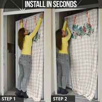 Brown Hawaiian Palaka Door Cover Kukui Nut Money Lei - Polynesian Pride