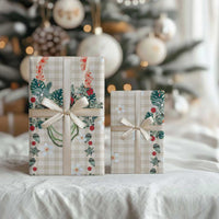 Brown Hawaiian Palaka Wrapping Paper Kukui Nut Money Lei - Polynesian Pride