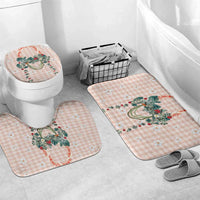 Peach Hawaiian Palaka Bathroom Set Kukui Nut Money Lei - Polynesian Pride