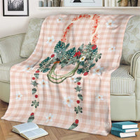 Peach Hawaiian Palaka Blanket Kukui Nut Money Lei - Polynesian Pride