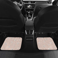 Peach Hawaiian Palaka Car Mats Kukui Nut Money Lei - Polynesian Pride