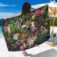 Meri Kirihimete Kakapo Santa Sarong Merry Christmas with Tropical Vibe