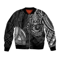 Polynesian Turtle Tribal Tattoo Bomber Jacket Black Style