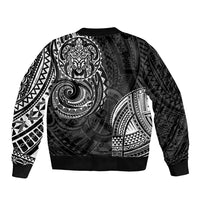 Polynesian Turtle Tribal Tattoo Bomber Jacket Black Style