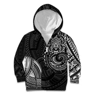 Polynesian Turtle Tribal Tattoo Kid Hoodie Black Style