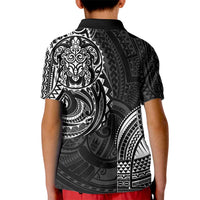 Polynesian Turtle Tribal Tattoo Kid Polo Shirt Black Style LT9 - Polynesian Pride