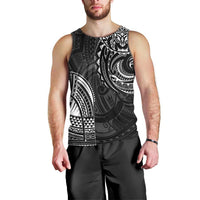 Polynesian Turtle Tribal Tattoo Men Tank Top Black Style