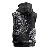 Polynesian Turtle Tribal Tattoo Sleeveless Hoodie Black Style - Polynesian Pride