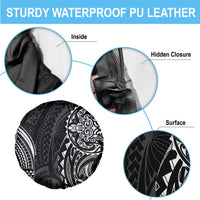 Polynesian Turtle Tribal Tattoo Spare Tire Cover Black Style