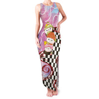 Personalized Japanese Kawaii Sushi Roll Family Matching Tank Maxi Dress and Hawaiian Shirt Wagara Palaka Pattern