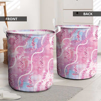 Japanese Koi Fish Laundry Basket Pink Wagara Palaka Honohono Pikake Lei