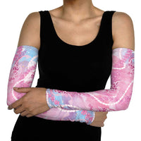 Japanese Koi Fish Arm Sleeves Pink Wagara Palaka Honohono Pikake Lei