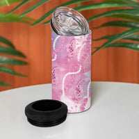 Japanese Koi Fish 4 in 1 Can Cooler Tumbler Pink Wagara Palaka Honohono Pikake Lei LT9 - Polynesian Pride