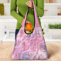 Japanese Koi Fish Grocery Bag Pink Wagara Palaka Honohono Pikake Lei