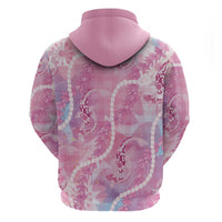 Japanese Koi Fish Hoodie Pink Wagara Palaka Honohono Pikake Lei LT9 - Polynesian Pride