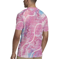 Japanese Koi Fish Rugby Jersey Pink Wagara Palaka Honohono Pikake Lei