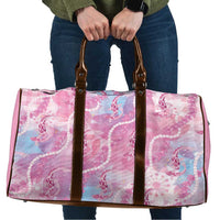 Japanese Koi Fish Travel Bag Pink Wagara Palaka Honohono Pikake Lei LT9 Pink - Polynesian Pride
