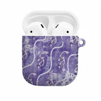 Japanese Koi Fish AirPods Case Purple Wagara Palaka Honohono Pikake Lei LT9 Purple - Polynesian Pride