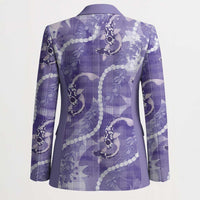 Japanese Koi Fish Blazer Purple Wagara Palaka Honohono Pikake Lei