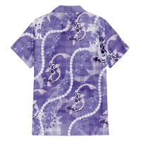 Japanese Koi Fish Family Matching Mermaid Dress and Hawaiian Shirt Purple Wagara Palaka Honohono Pikake Lei