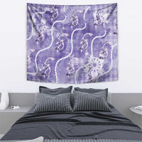 Japanese Koi Fish Tapestry Purple Wagara Palaka Honohono Pikake Lei