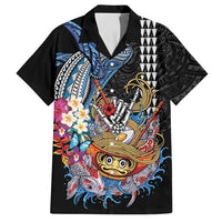 Personalized Japanese Koi Fish Ramen Hawaiian Shirt Aloha Shark Kakau Pattern