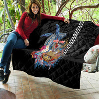 Personalized Japanese Koi Fish Ramen Quilt Aloha Shark Kakau Pattern