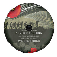 ANZAC Day We Remember Spare Tire Cover Maori Silver Fern Camouflage Motif