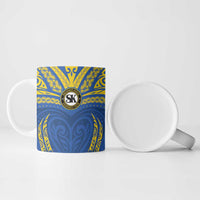 Custom Oceania Football Solomon Kings Ceramic Mug Polynesian Tribal Pattern LT9 - Polynesian Pride