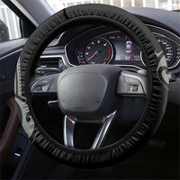 All Black Maori Tribal Tattoo Steering Wheel Cover Moss Green Polynesian Style - Polynesian Pride